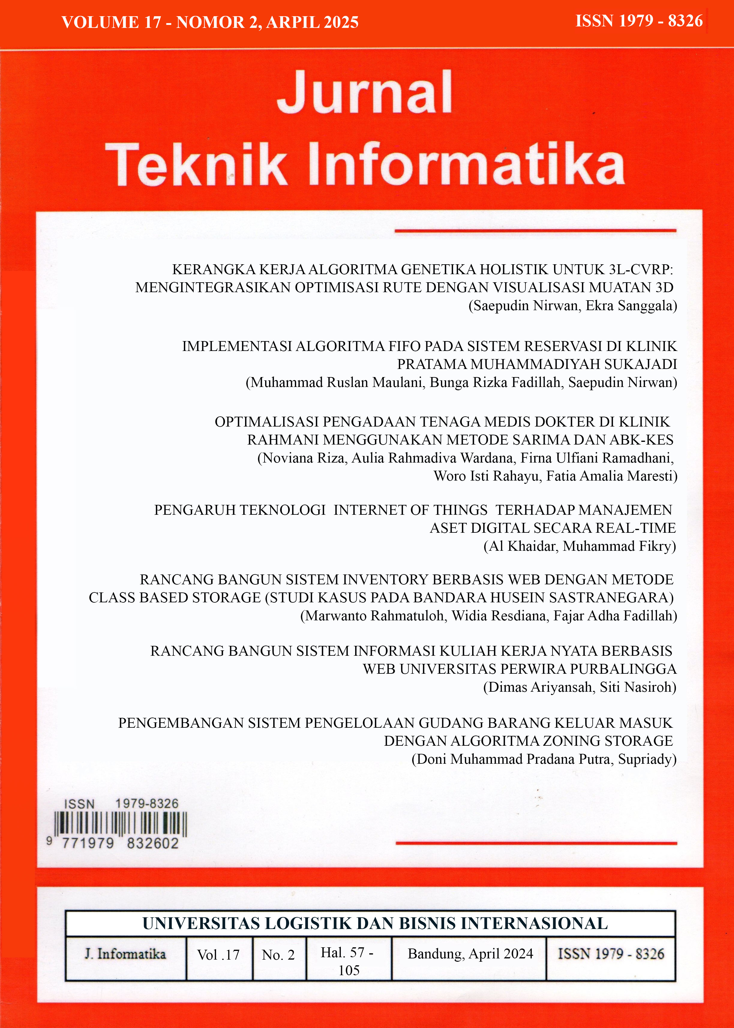 View Vol. 17 No. 2 (2025): Jurnal Teknik Informatika Volume 17 - Nomor 2, April 2025