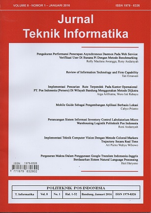 					View Vol. 8 No. 1 (2016): Jurnal Teknik Informatika Volume 8 Nomor 1 Januari 2016
				
